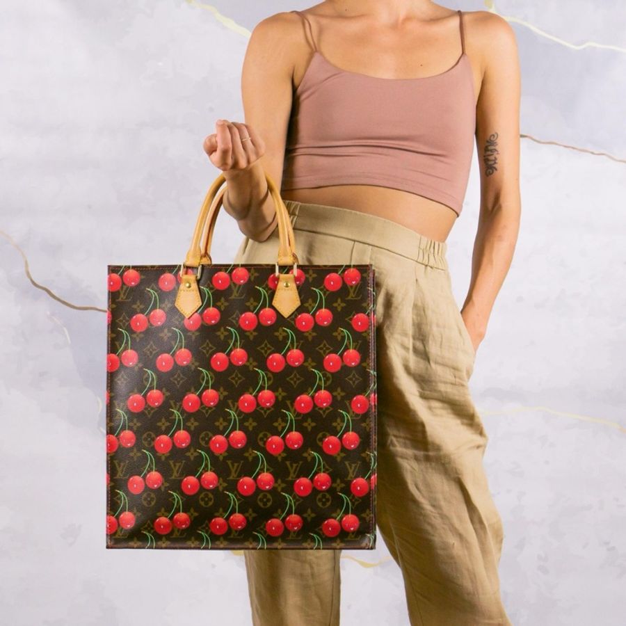 Louis Vuitton x Takashi Murakami Monogram Cerises Sac Plat-4