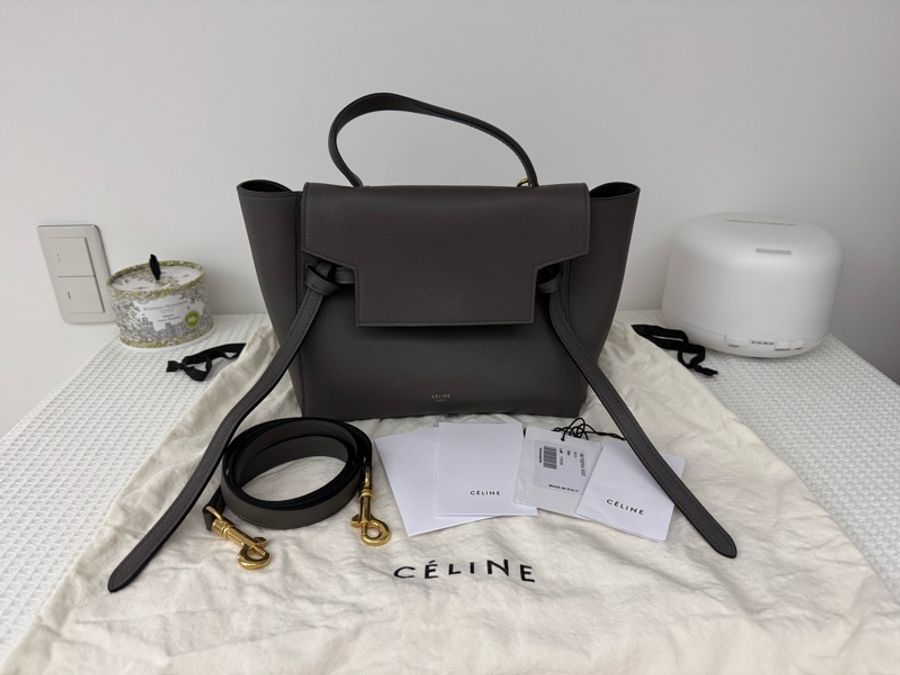Celine Micro belt bag 鯰魚包/大象灰-1