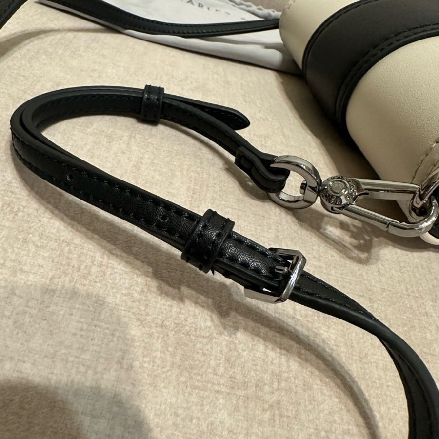 Charles & Keith 台灣限定 黑白撞色肩背包-17