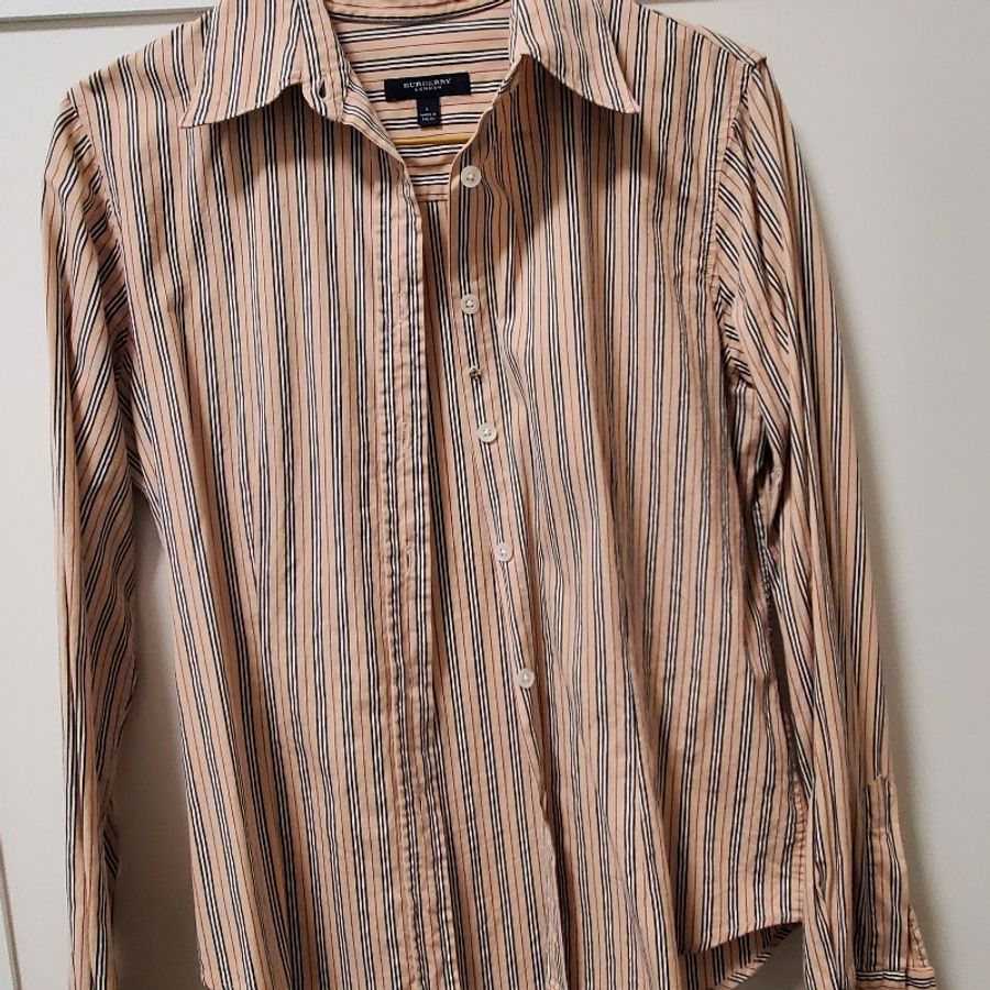 Burberry 經典條紋襯衫(女S)-1