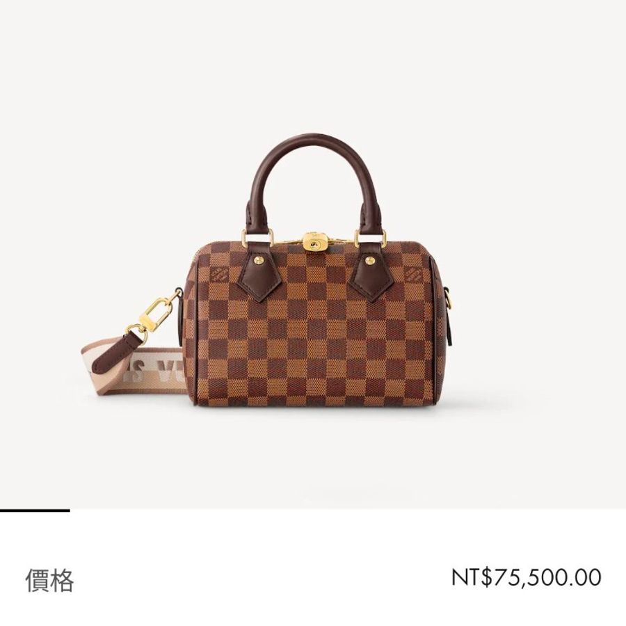 LV Speedy 棋盤格20CM(專櫃$75500)-23