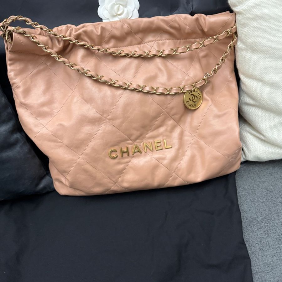 chanel22bag medium 23C 香奈兒垃圾包中號 焦糖色-0