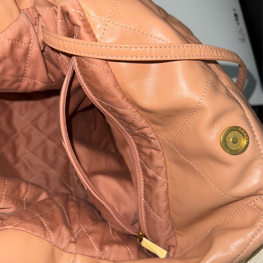 chanel22bag medium 23C 香奈兒垃圾包中號 焦糖色-4