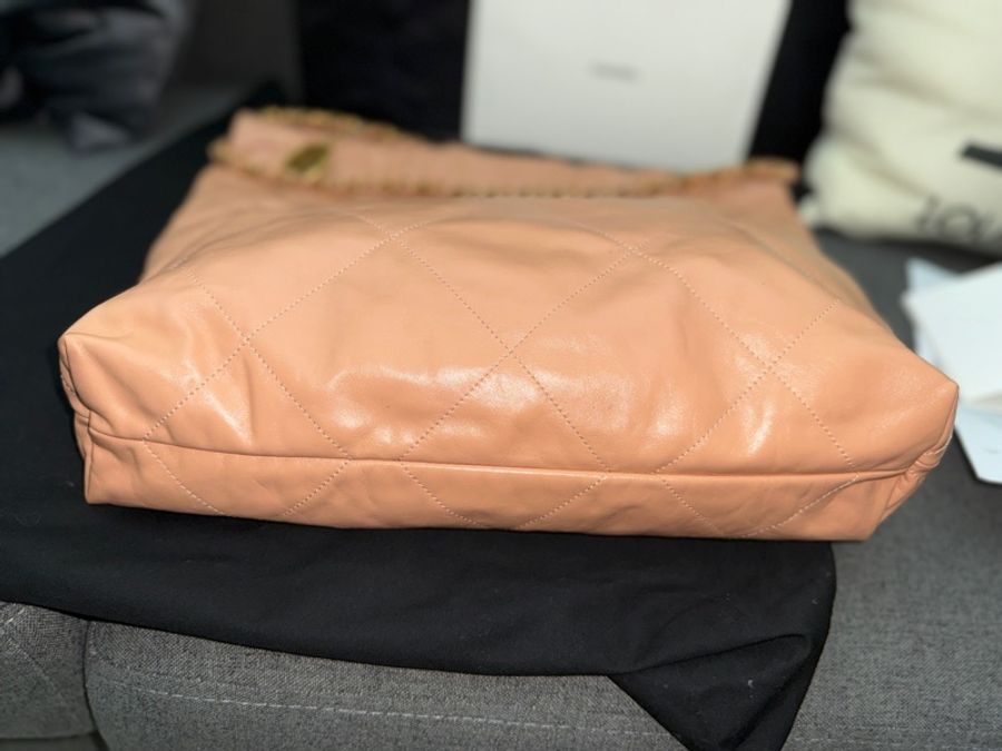 chanel22bag medium 23C 香奈兒垃圾包中號 焦糖色-8