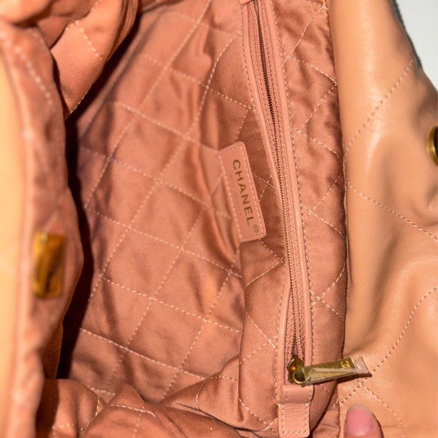 chanel22bag medium 23C 香奈兒垃圾包中號 焦糖色-13