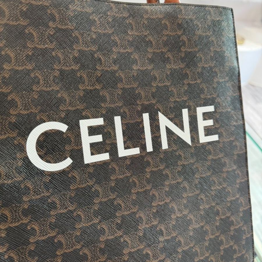 CELINE TRIOMPHE帆布小型直式CABAS手袋-3