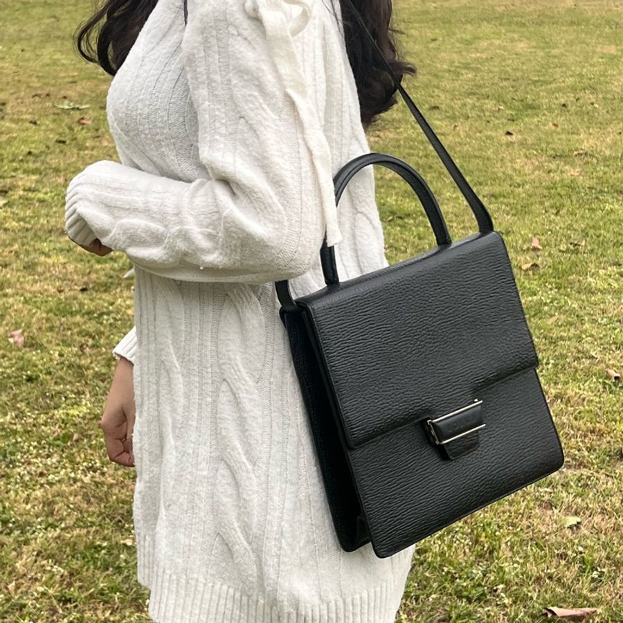 (極新) Loewe 極稀有 黑凱莉包 手提+斜背包-3