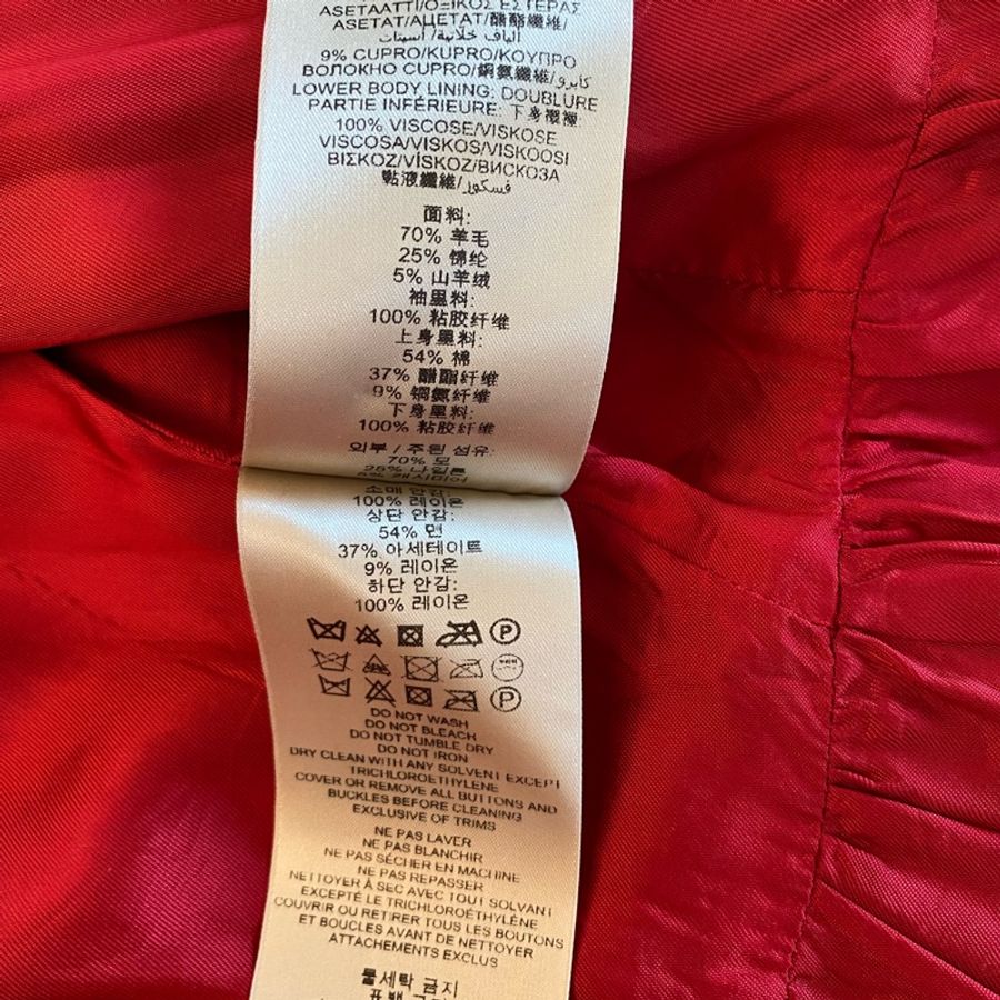 紅運穿搭～BURBERRY BRIT雙排扣修身洋裝式羊毛大衣外套-9