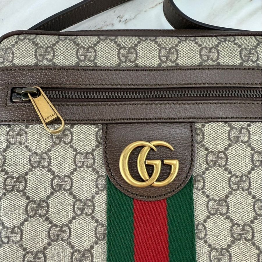 Gucci Ophidia 古馳 老花雙G Logo 郵差包/ 斜背包-20