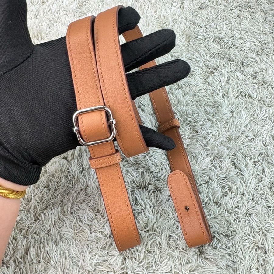 愛馬仕 Hermes In The Loop豬鼻子腰包/斜背包/胸前包 多種背法 金棕銀 W刻-25