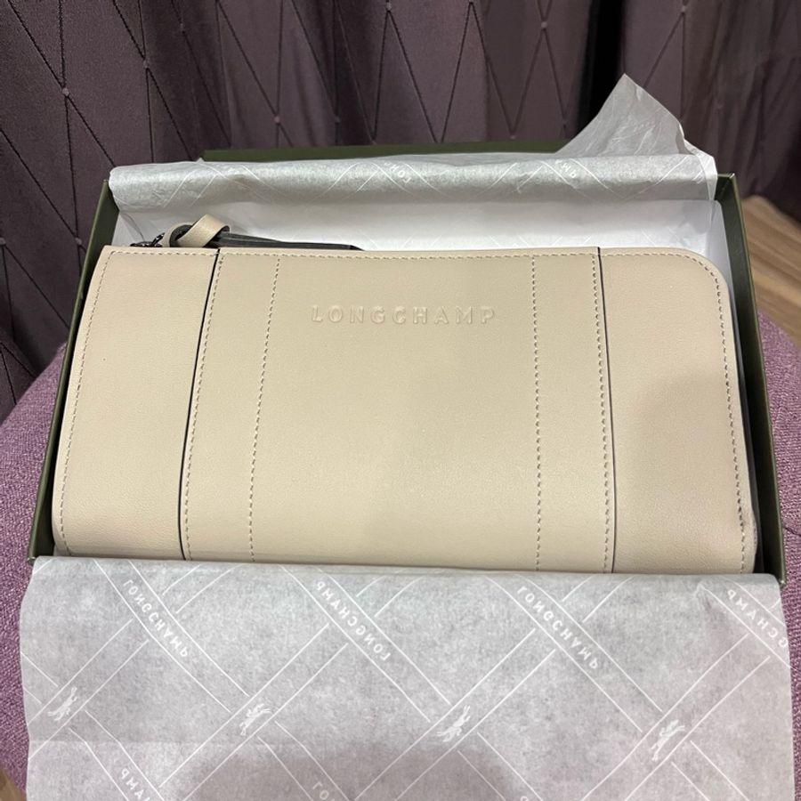 Longchamp 3D系列拉鍊錢包-4