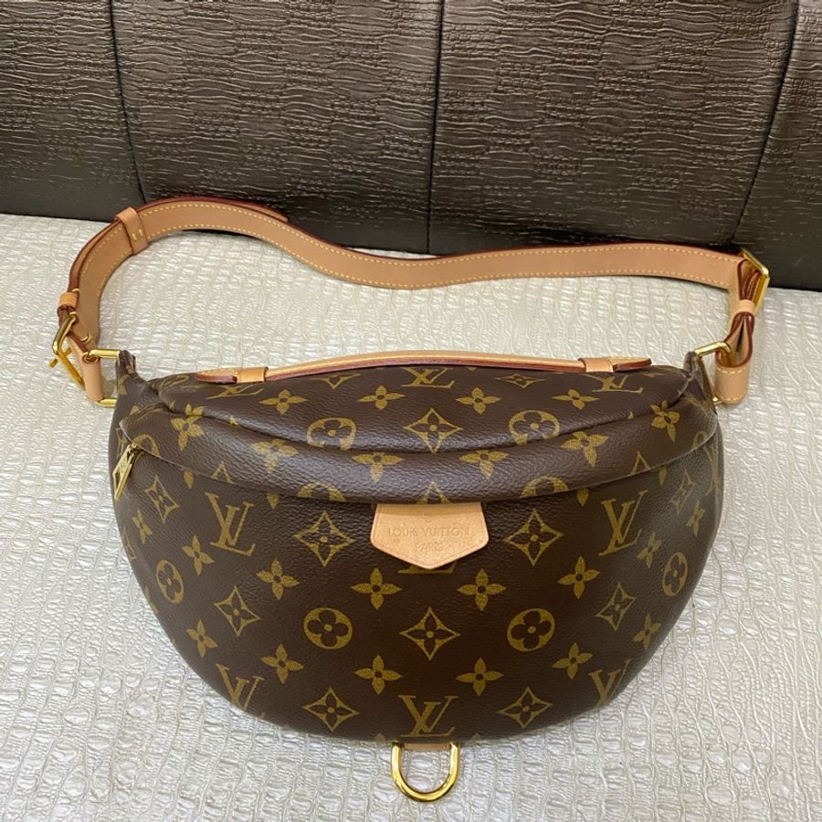 LV 原花金釦Bumbag斜背胸包 M43644-3