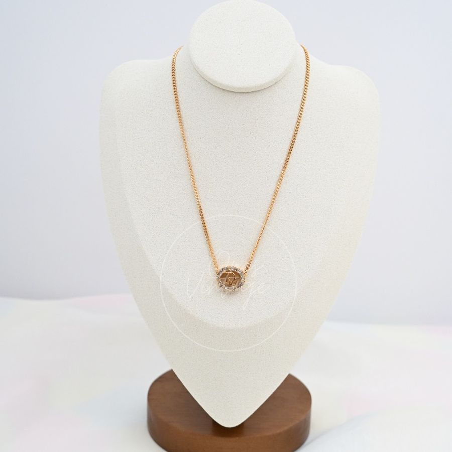 [Pre-owned] Dior Vintage Rhinestone Necklace-20