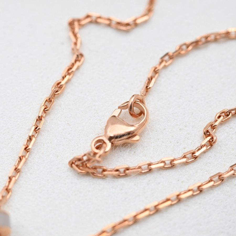 [Brand New] Hermes Rose Gold Mini Pop H Necklace-15