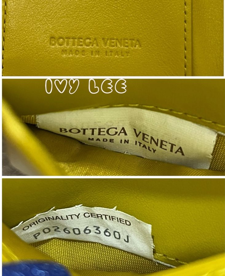BOTTEGA VENETA 寶緹嘉  Cassette 寬編織 羊皮三折 短夾 芥末黃 黃色 二手精品-11