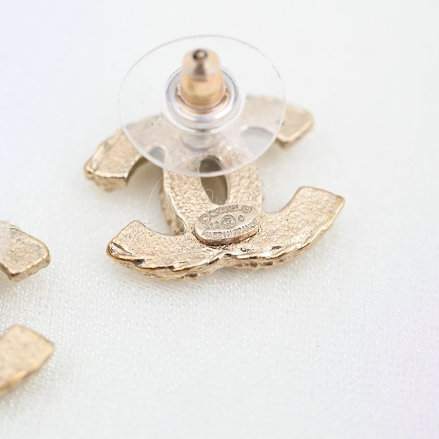 [Pre-owned] Chanel CC Logo Earrings-10