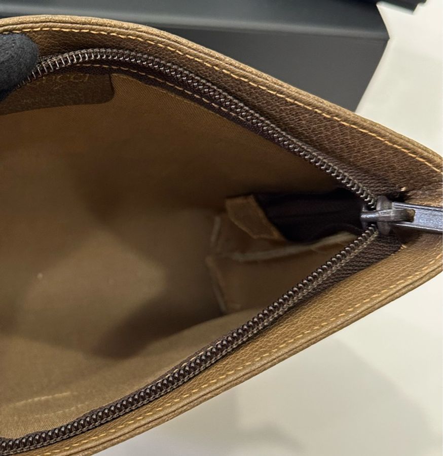 GUCCI Vintage Plus GG Monogram PVC手拿包 收納包 化妝包 鞋背包 手挽包 肩背包 皮包-22