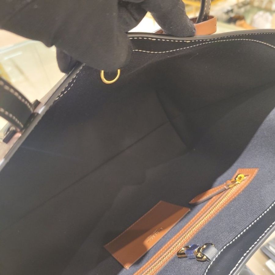 ❄️限時降價❄️ Burberry 80696591格紋中款小牛皮托特包 深樺木棕《當季專櫃正售★全新商品 》-4