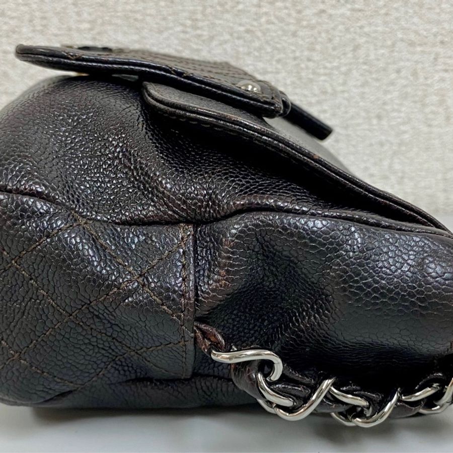 CHANEL 絕美魚子醬牛皮🖤機車包/腋下包 無痛入手-23