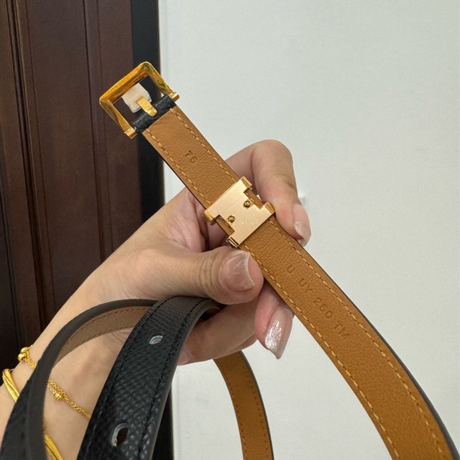 hermes 愛馬仕 Pop H 15 黑金 玫瑰金 腰帶 皮帶 腰封-6