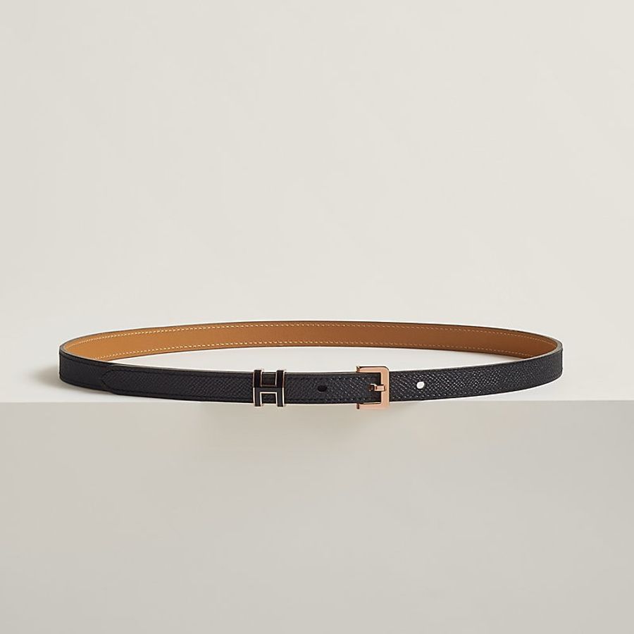 hermes 愛馬仕 Pop H 15 黑金 玫瑰金 腰帶 皮帶 腰封-9