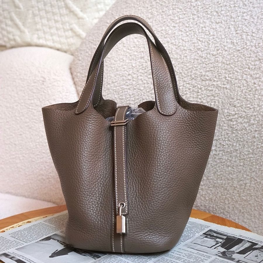 Hermes Picotin 18 大象灰銀扣Tc皮-0