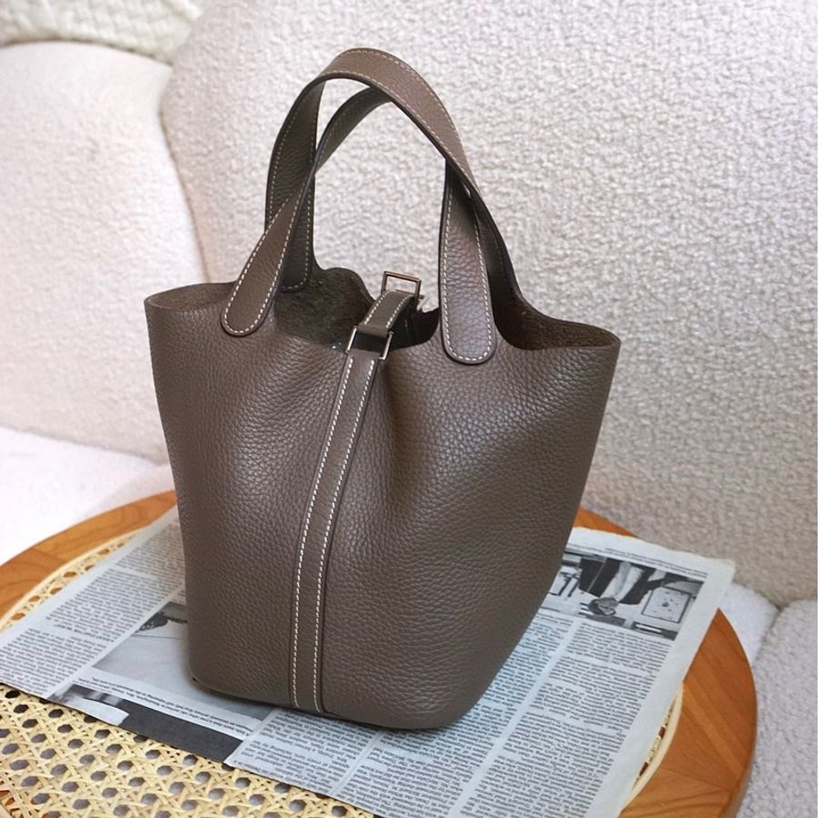 Hermes Picotin 18 大象灰銀扣Tc皮-1