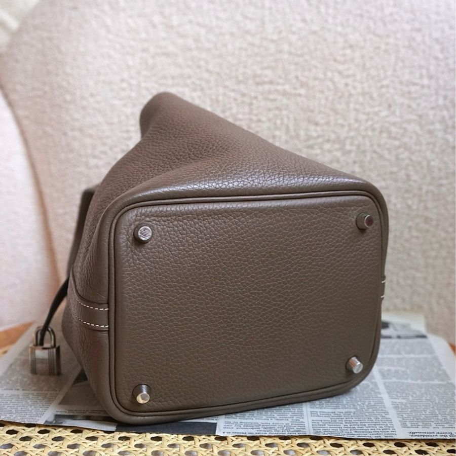Hermes Picotin 18 大象灰銀扣Tc皮-3