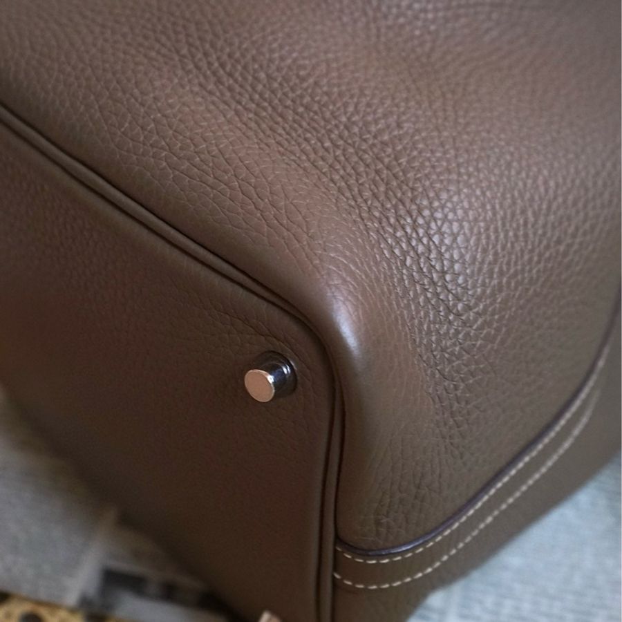 Hermes Picotin 18 大象灰銀扣Tc皮-7