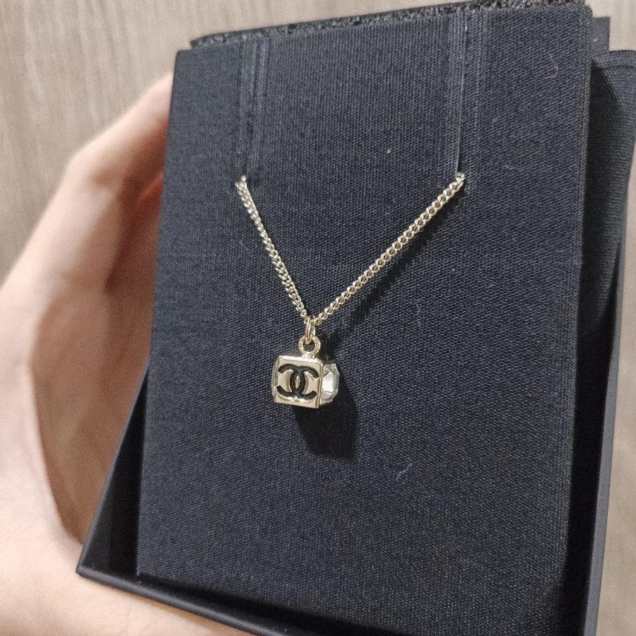Chanel 25C 黑金小方糖項鍊 爆款必入-2
