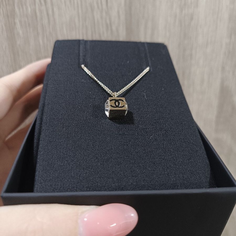 Chanel 25C 黑金小方糖項鍊 爆款必入-3