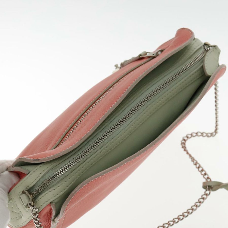【日本直送】路易威登 Pochette Corail 粉紅皮革單肩包 M94181 LV Auth bs18764-5