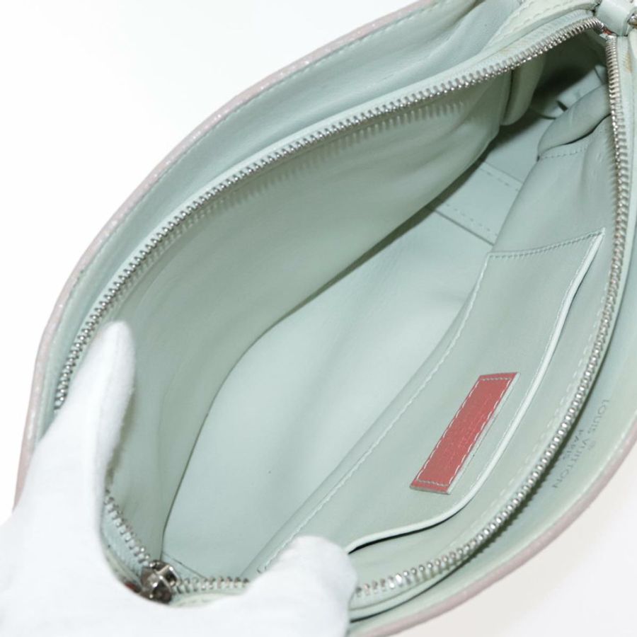 【日本直送】路易威登 Pochette Corail 粉紅皮革單肩包 M94181 LV Auth bs18764-10