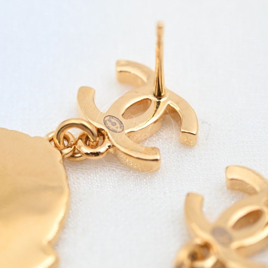 [Brand New] Chanel CC Rue Cambon Dangle Earrings-11