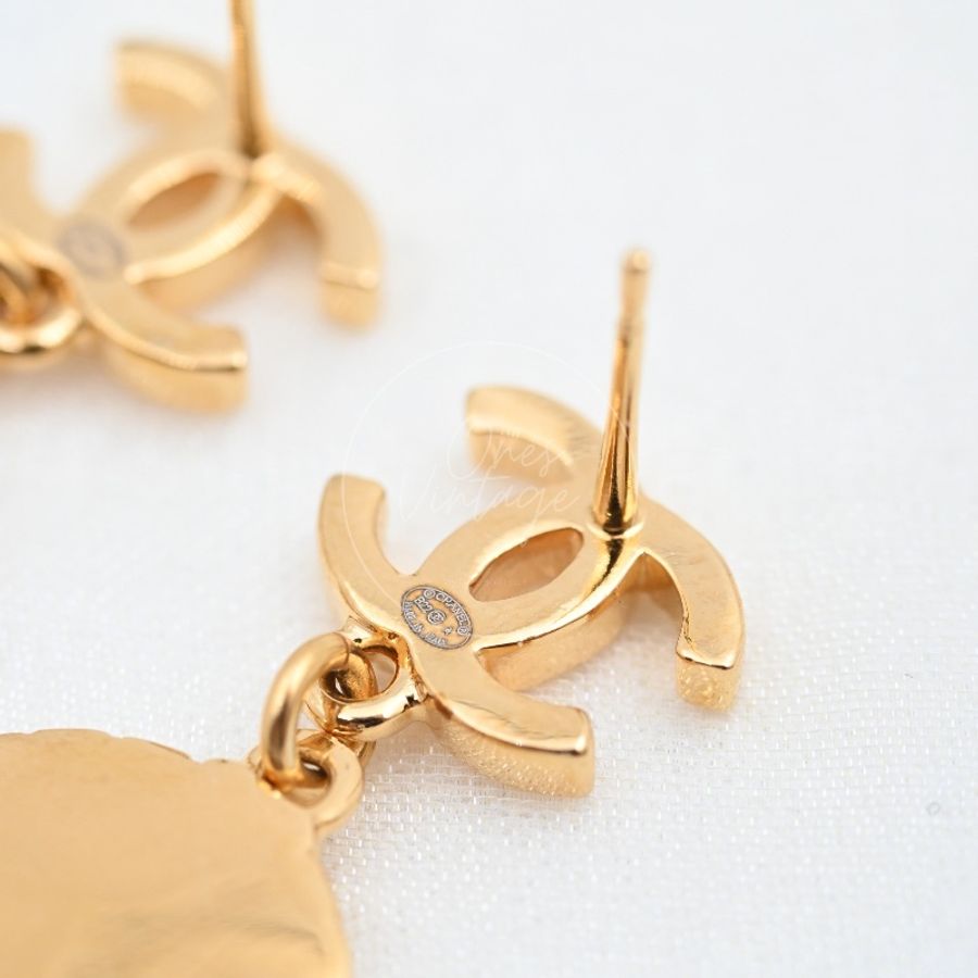 [Brand New] Chanel CC Rue Cambon Dangle Earrings-12