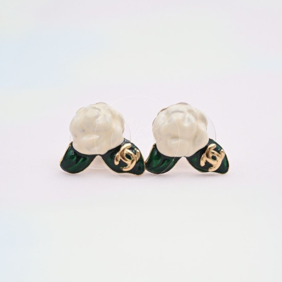 [Pre-owned] Chanel Camellia Earrings-5