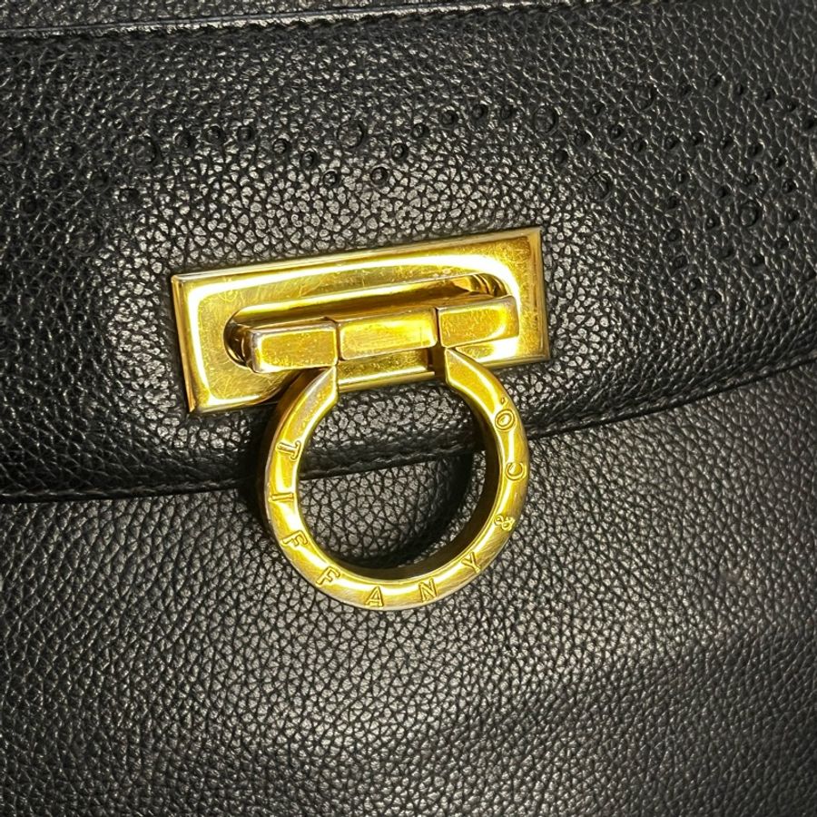 Tiffany&Co. 蒂芬尼 黑金 肩背包 腋下包 斜背包-3