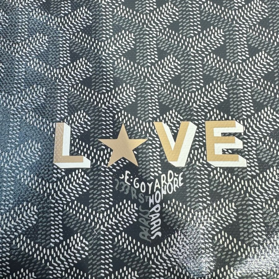 ✨持有香港正品正貨標籤公司✨ Goyard 灰色Hobo拼奶茶色Love 字-1