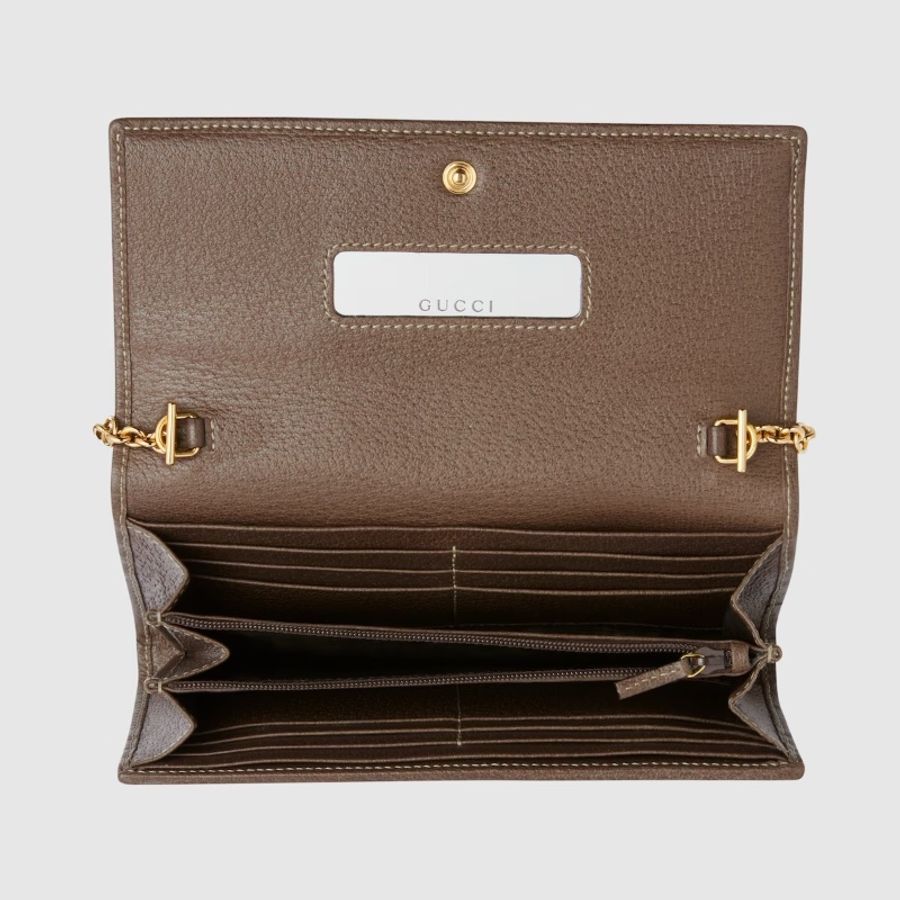 Gucci OPHIDIA GG 鏈帶銀包-3
