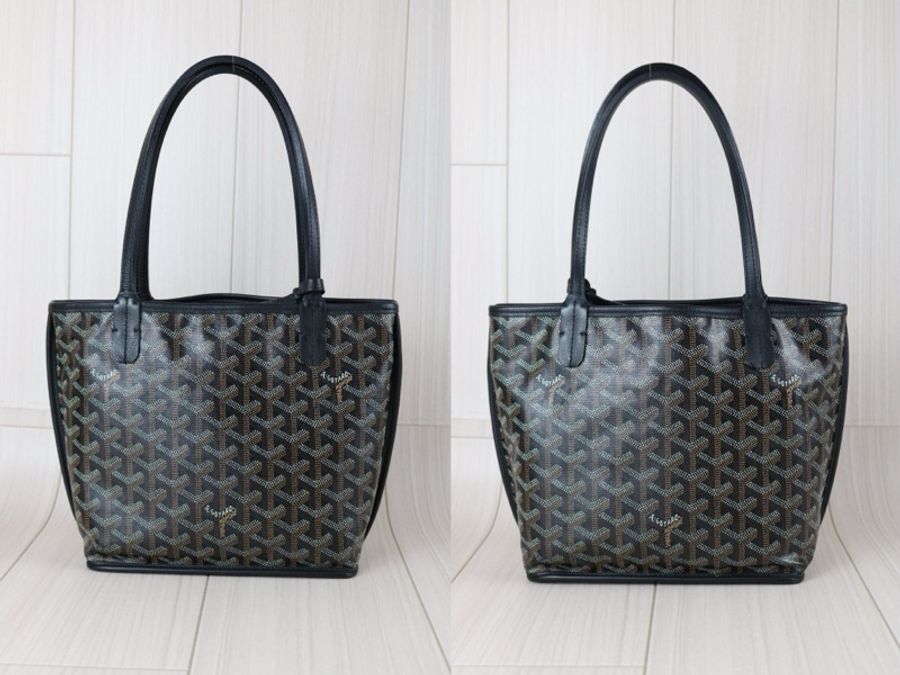《初》 Goyard mini tote 老花黑色托特包-1