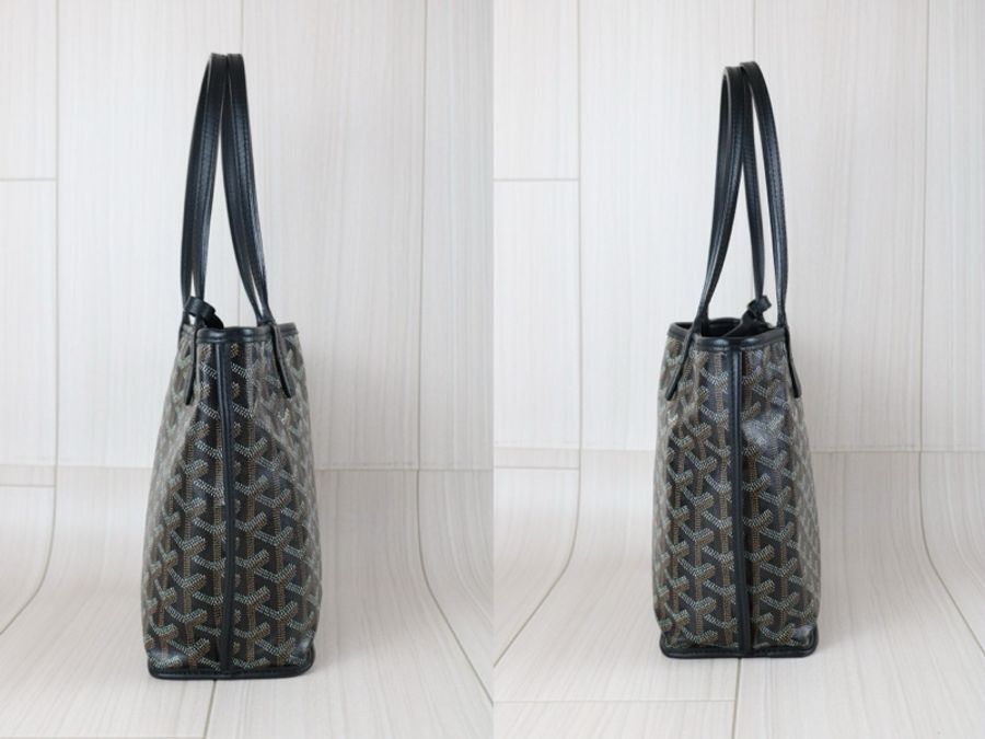 《初》 Goyard mini tote 老花黑色托特包-2