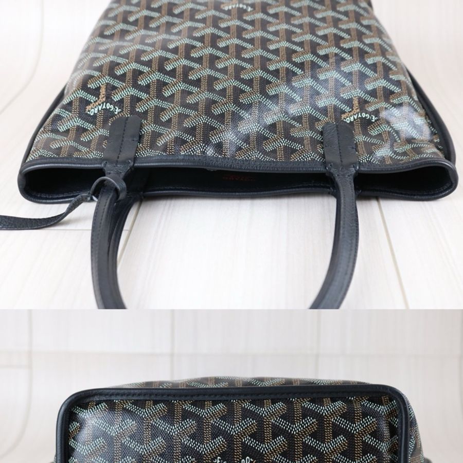 《初》 Goyard mini tote 老花黑色托特包-3