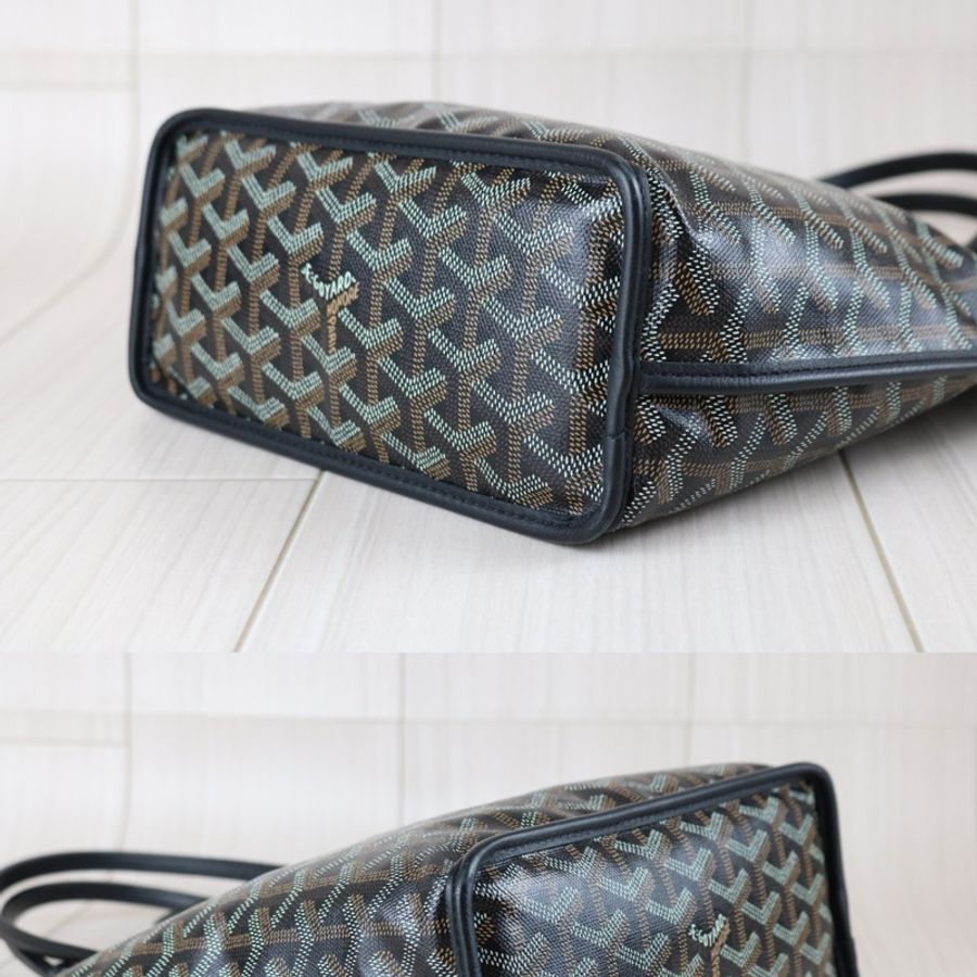 《初》 Goyard mini tote 老花黑色托特包-5