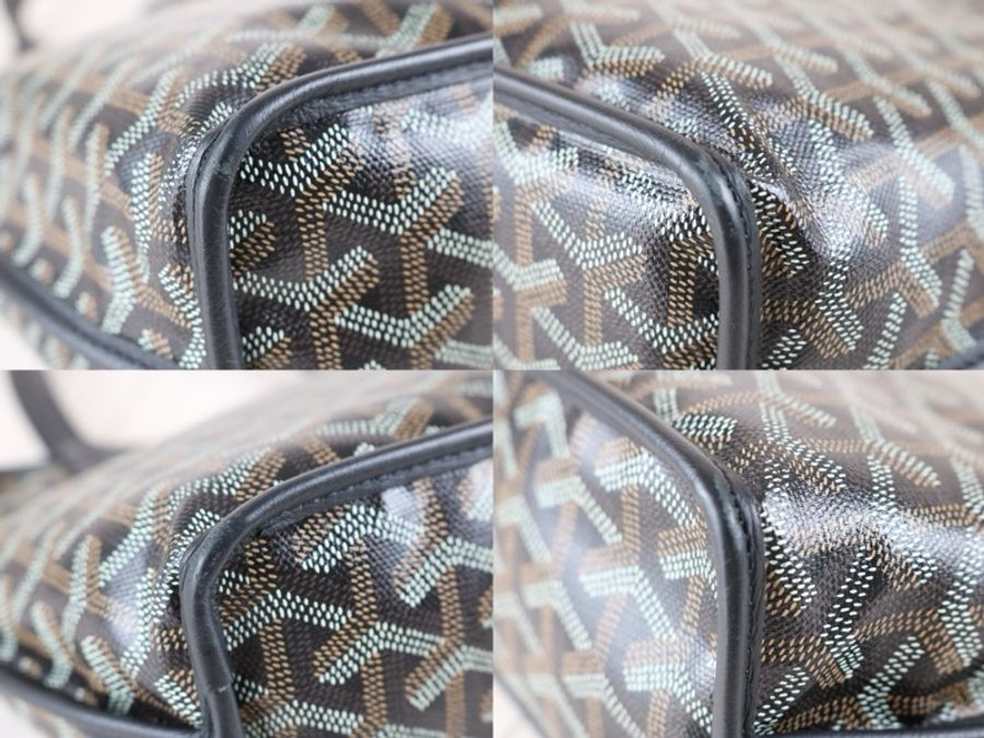 《初》 Goyard mini tote 老花黑色托特包-6