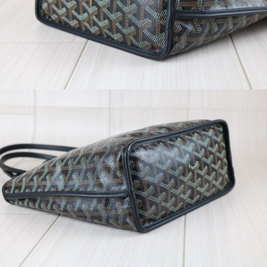 《初》 Goyard mini tote 老花黑色托特包-12