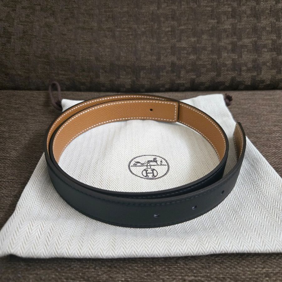 (全新品)愛馬仕H雙色皮帶-2