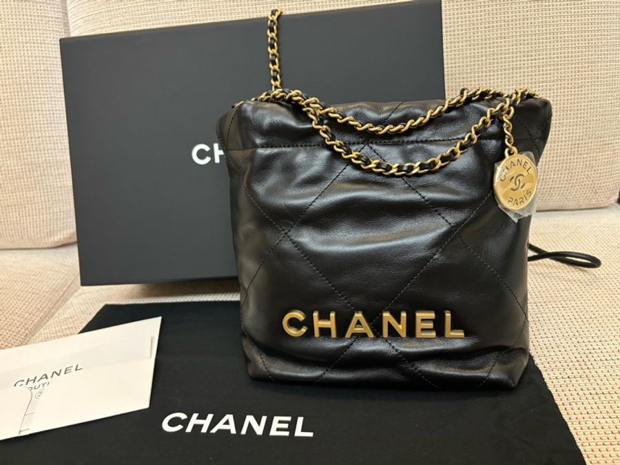 ☀️特價☀️Chanel 22 mini 黑金  2024年新款   鏈條可拆卸-0