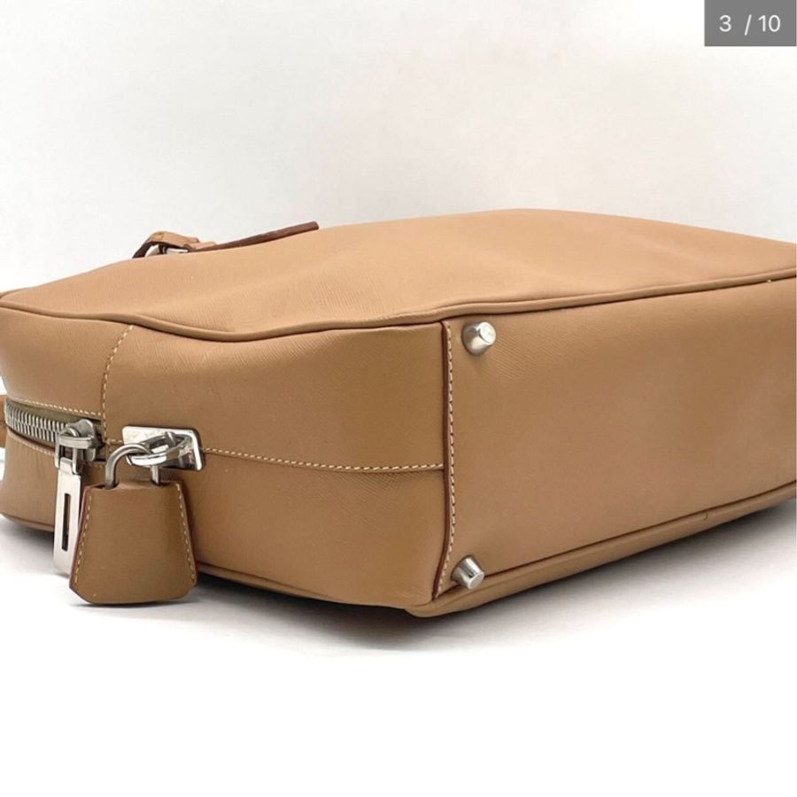 Prada Plume 金棕色 波士頓公文包 #秋冬 #美拉德 #金棕色 #公文包-5