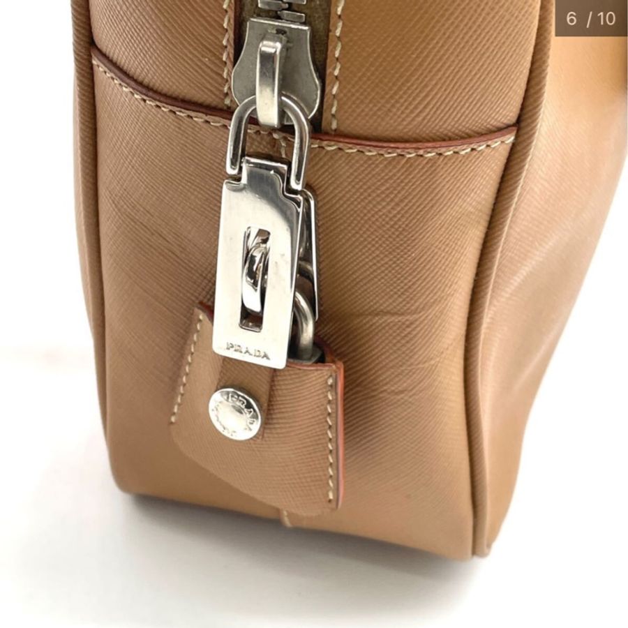 Prada Plume 金棕色 波士頓公文包 #秋冬 #美拉德 #金棕色 #公文包-8