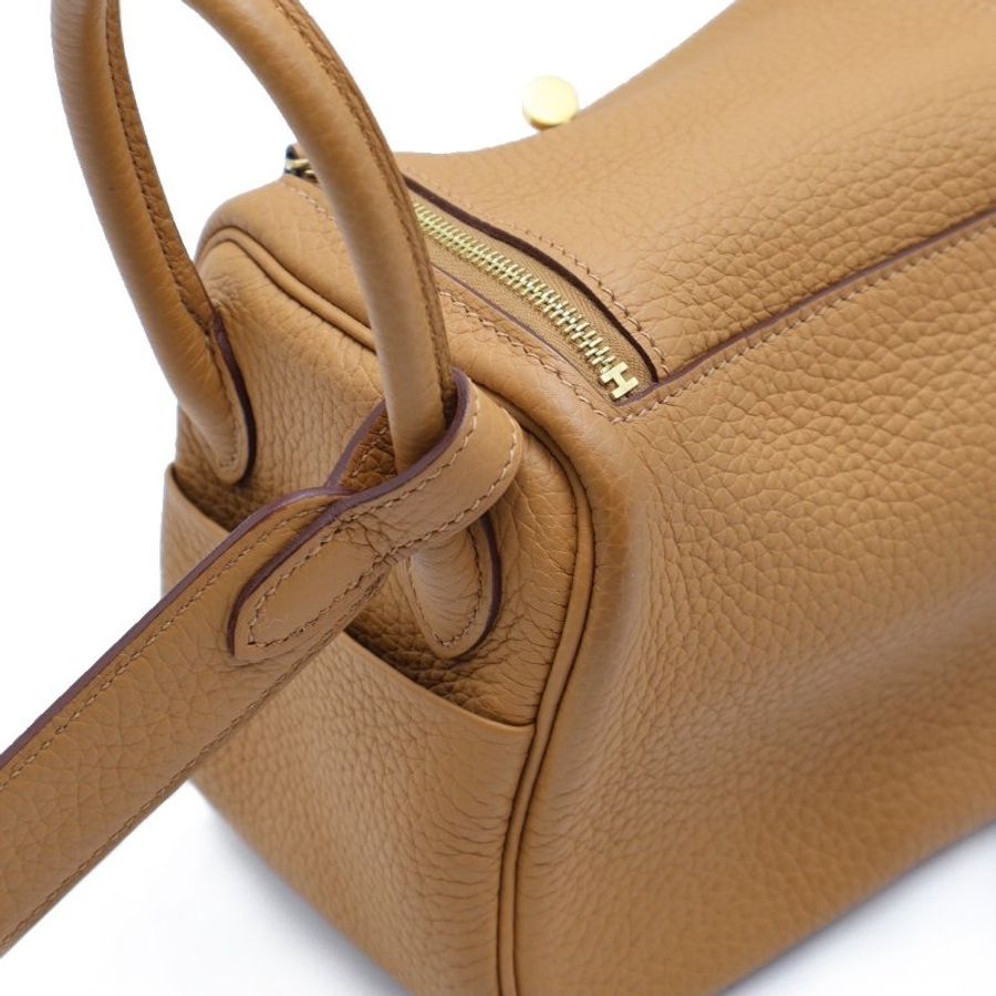 HERMES Mini lindy - 餅乾金-4